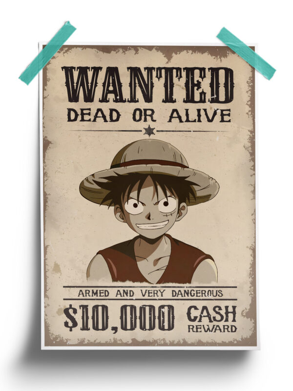 One Piece | Straw Hat Luffy First Bounty Poster