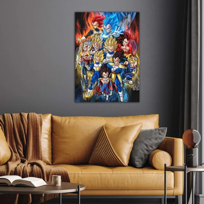 Dragon Ball | Prince Vegeta Family Anime Poster