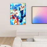 Dragon Ball | Blue Goku And Vegeta Anime Poster