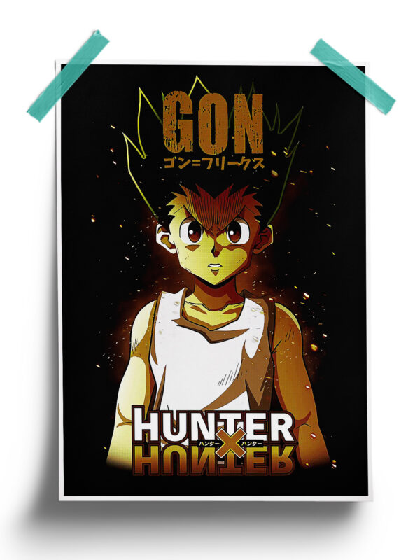 Hunter X Hunter | Minimal Awakened Gon Anime Poster