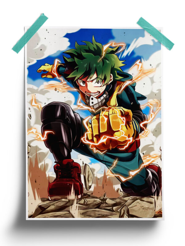 My Hero Academia | Izuku Midoriya Quirk Anime Poster