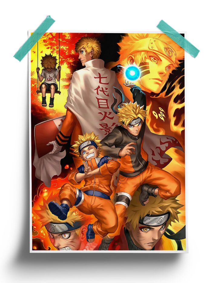 Naruto Shippuden | Action Minato Namikaze Anime Poster