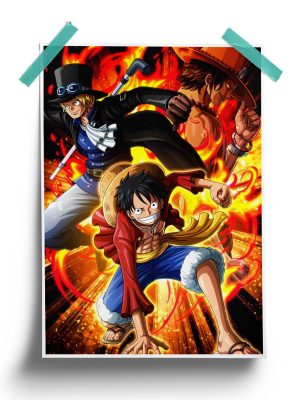 One Piece | Luffy And Sabo Anime Poster