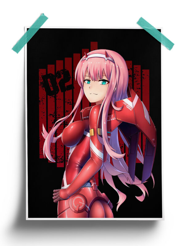 Darling In The Franxx | Zero Two Comic Anime Poster