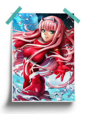 Darling In The Franxx | Zero Two Comic Anime Poster