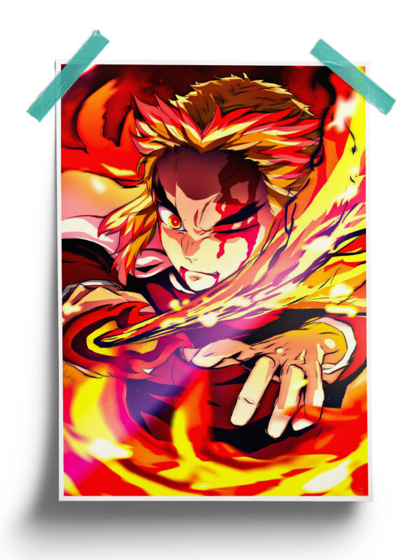 Demon Slayer | Kyojuro Rengoku Anime Poster