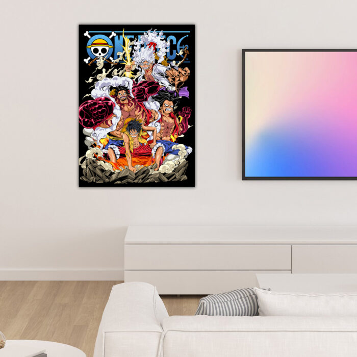 Buy One Piece | Luffy all forms anime Poster @ $15.60