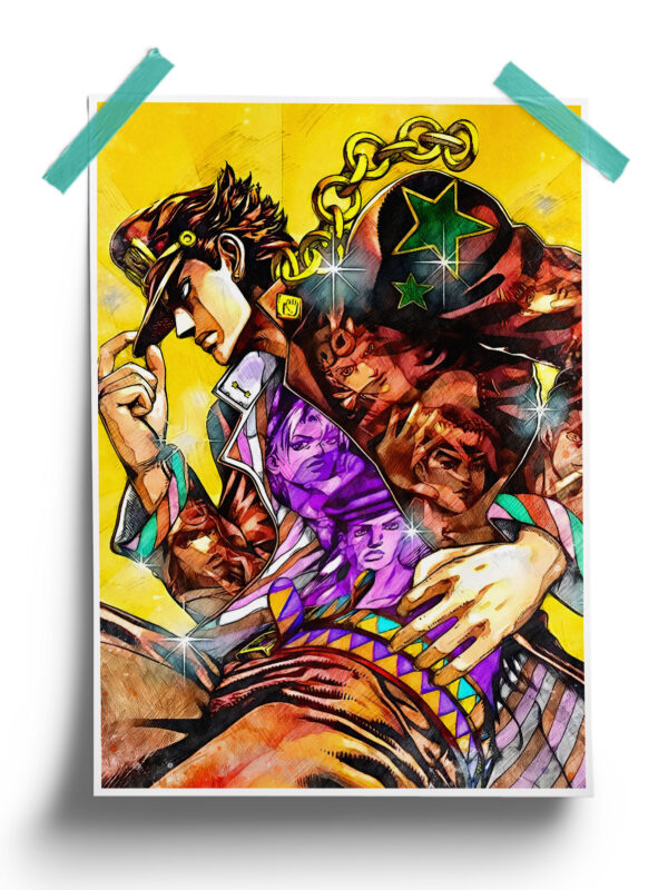 Jojo's Bizarre Adventure | Jotaro Kujo Anime Wall Art