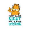 Always Right – Garfield Official Sticker
