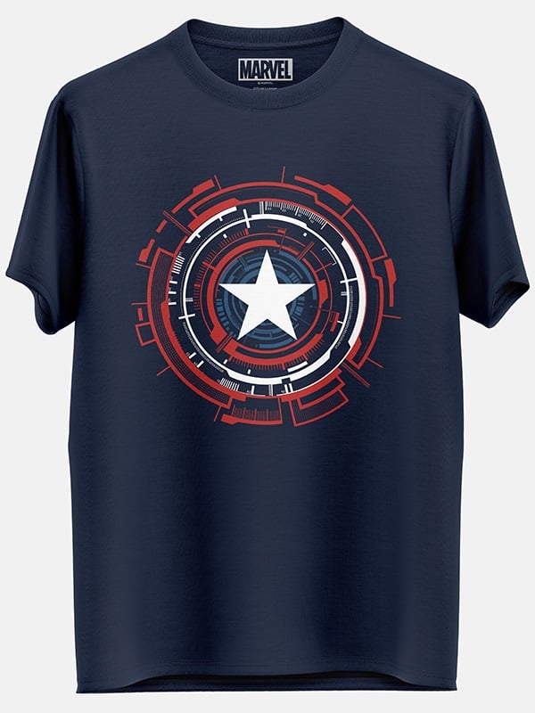 Captain America Mechanical Shield Marvel Official T-shirt