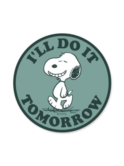Do It Tomorrow - Peanuts Official Sticker (copy)