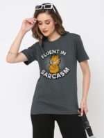 Fluent In Sarcasm - Garfield Official T-shirt