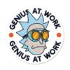 Genius At Work - Rick And Morty Official Sticker
