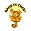 Hang In There – Garfield Official Sticker