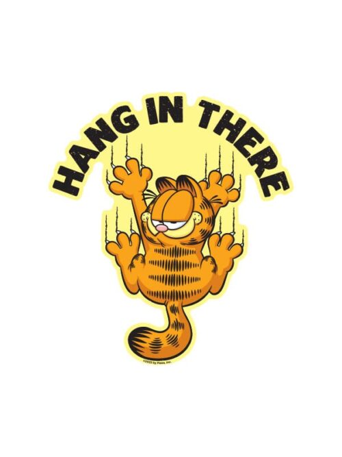 Hang In There – Garfield Official Sticker