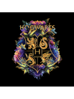 Hogwarts: Floral Logo - Harry Potter Official T-shirt