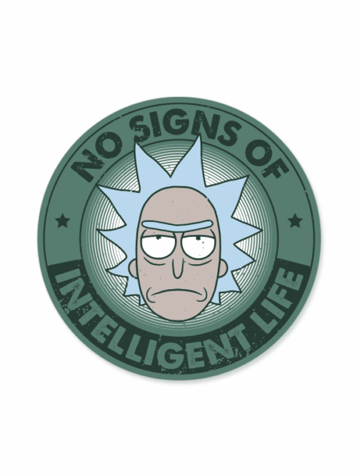 Intelligent Life - Rick And Morty Official Sticker
