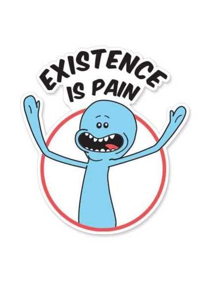 Mr Meeseeks: Existence Is Pain - Rick And Morty Official Sticker
