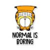 Normal Is Boring – Garfield Official Sticker