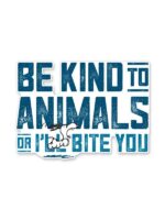 Be Kind To Animals - Peanuts Official Sticker