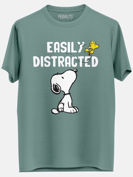 Easily Distracted - Peanuts Official T-shirt