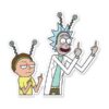 Flip Off - Rick And Morty Official Sticker