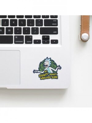 Riggity Riggity Wrecked - Rick And Morty Official Sticker