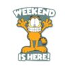 Weekend Is Here – Garfield Official Sticker