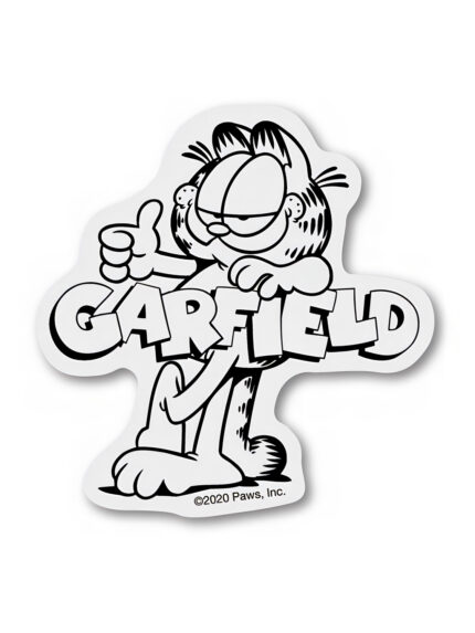 Black And White - Garfield Official Sticker