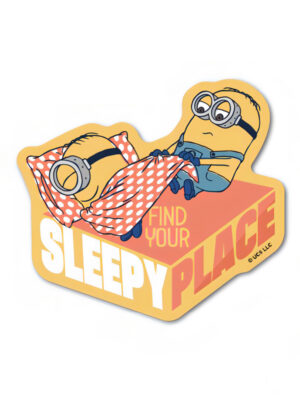 Find Your Sleepy Place - Minion Official Sticker