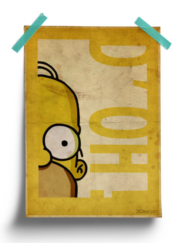 Homer Simpson | The Simpsons Minimalist Poster