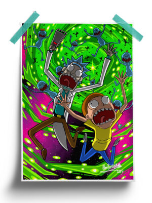 Green Hole - Rick And Morty Poster