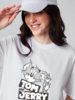 White - Tom And Jerry Official T-shirt