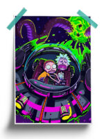 Space Creatures - Rick And Morty Poster