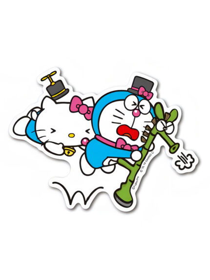 Stick Ride - Doraemon & Hello Kitty Official Sticker