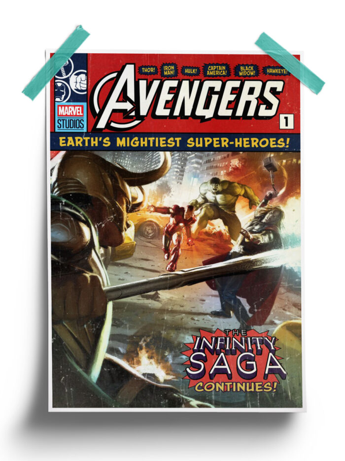 Avengers Assemble - Infinity Saga Cover Poster