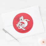 Laughing Together - Tom And Jerry Official Sticker
