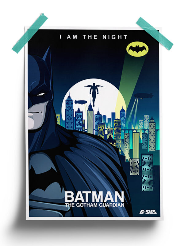 Batman Comic Art Poster