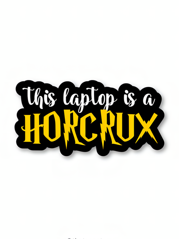 This Laptop Is A Horcrux - Harry Potter Official Sticker