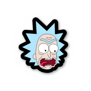 Rick Angry Face - Rick And Morty Official Sticker