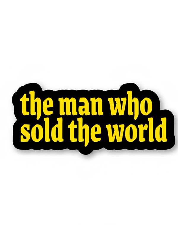 The Man Who Sold The World By Nirvana Sticker