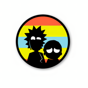 Rick And Morty Multicolor - Rick And Morty Official Sticker