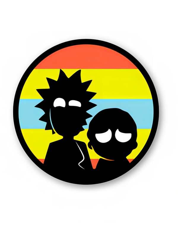 Rick And Morty Multicolor - Rick And Morty Official Sticker