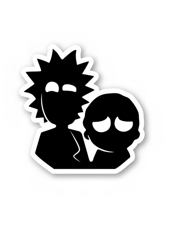 Rick And Morty Silhouette - Rick And Morty Official Sticker