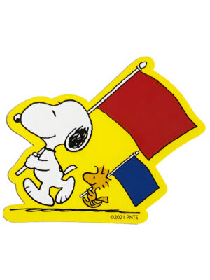 Flag March - Peanuts Official Sticker