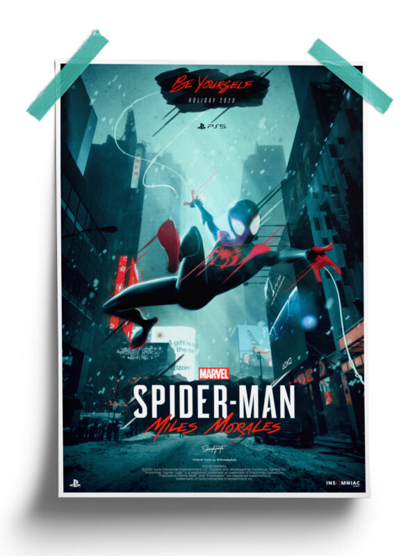 Spiderman Miles Morales Poster