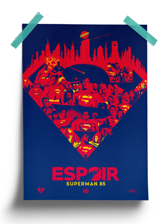 Superman 85 Years Anniversary Poster