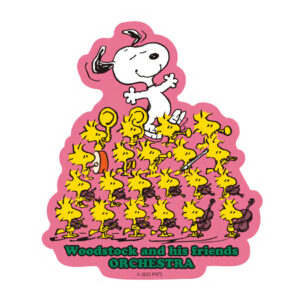 Woodstock And His Friends - Peanuts Official Sticker