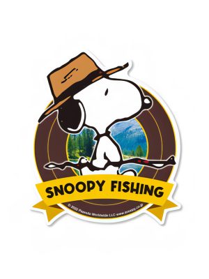 Snoopy Wildlife Fishing - Peanuts Official Sticker