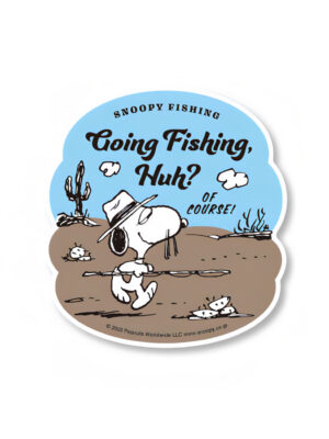 Go Fishing Huh? - Peanuts Official Sticker